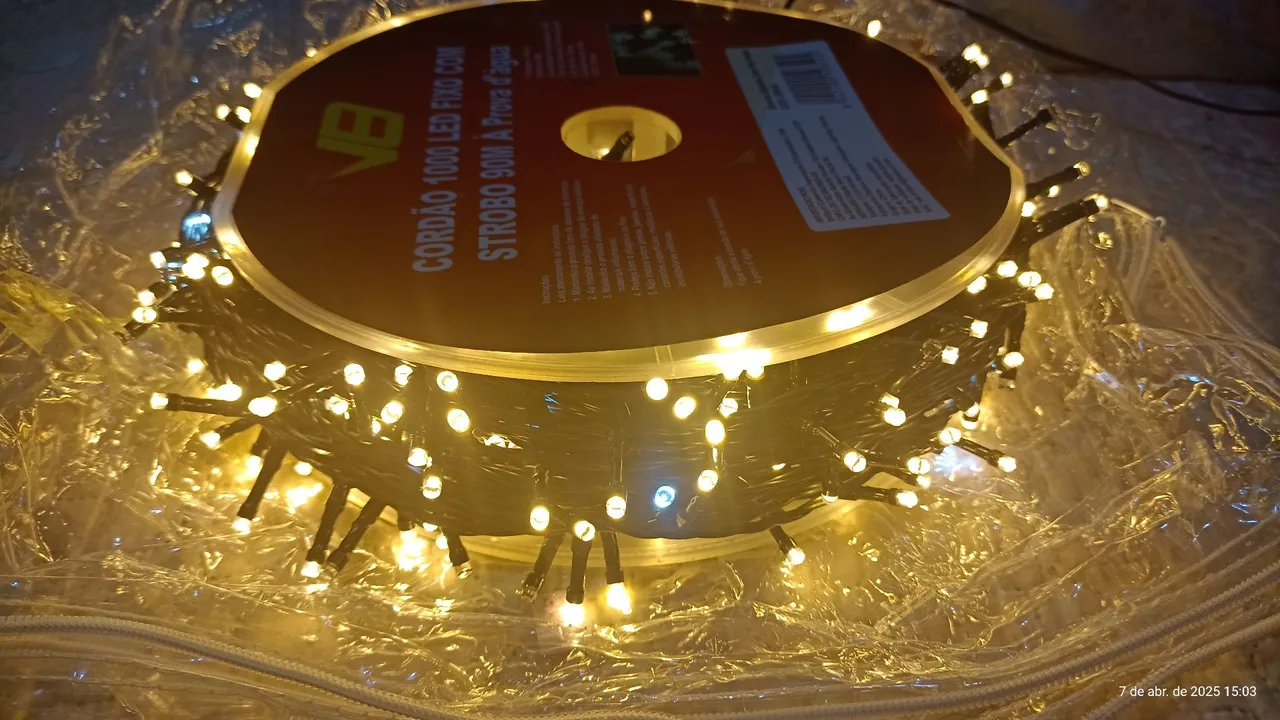 Cordão de LED 1000 Leds 90 Metros a prova d agua
