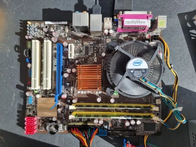 Kit Intel placa mãe Asus P5KPL-AM + Core 2 Duo E7500 2.93ghz + 4gb DDR2 667mhz serial LPT - Foto 5