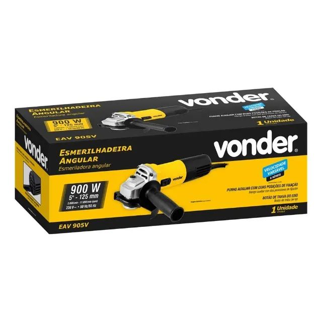 Esmerilhadeira 5 Polegadas 900w EAV905v 6001905220 Vonder - Foto 3