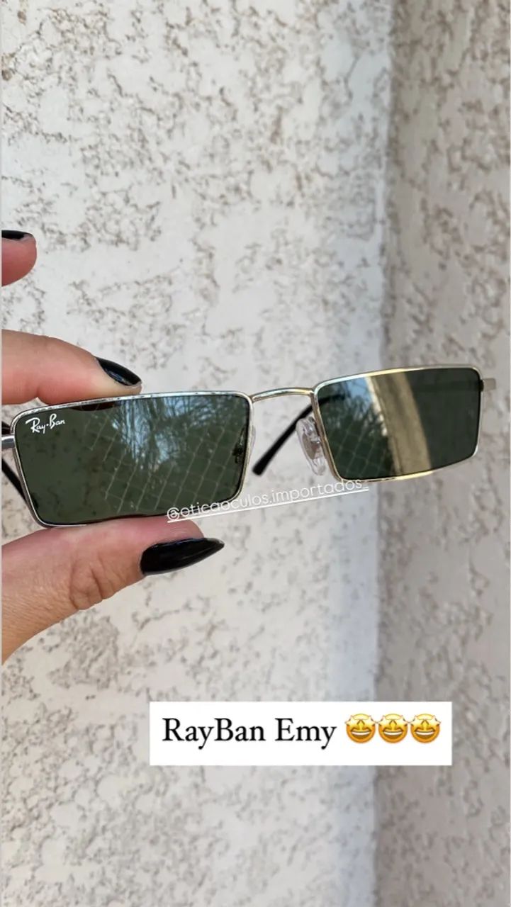 Óculos Ray-Ban Retangular - Original EMY  - Foto 3