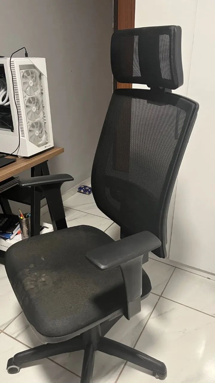 Cadeira Escritório Presidente Brizza Plaxmetal - Foto 4