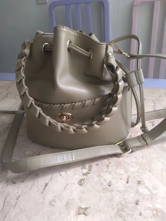 Bolsa de Ombro verde musgo - Foto 2