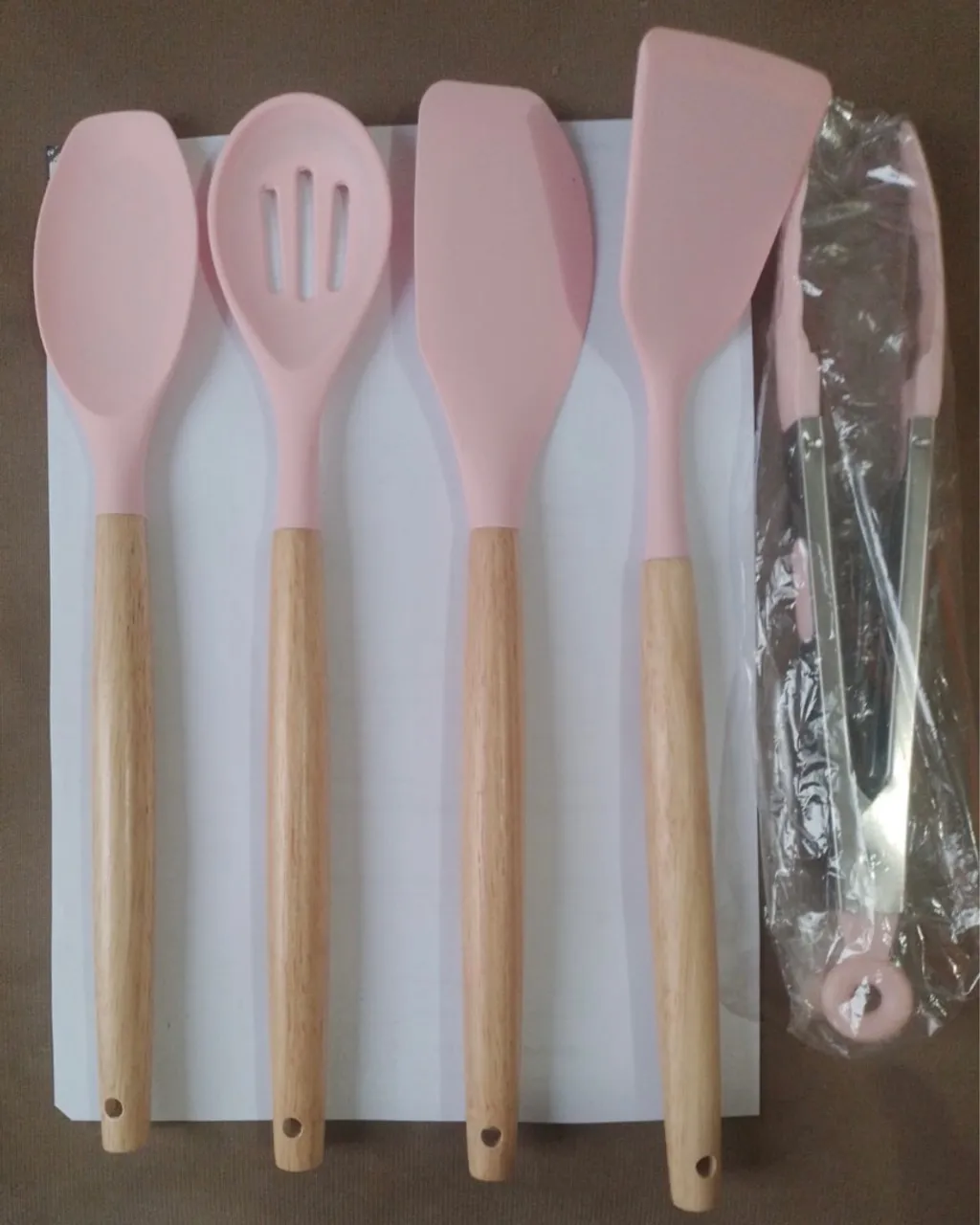 Colheres Espátulas Silicone 6 peças Cozinha
