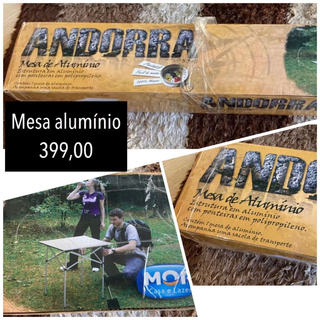 Mesa para camping- nova na caixa