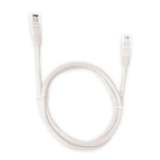 Cabo de Rede Pluscable Cat.6 5M Branco Patch Cord -Pc-Eth6U50Wh -Loja Coimbra Computadores
