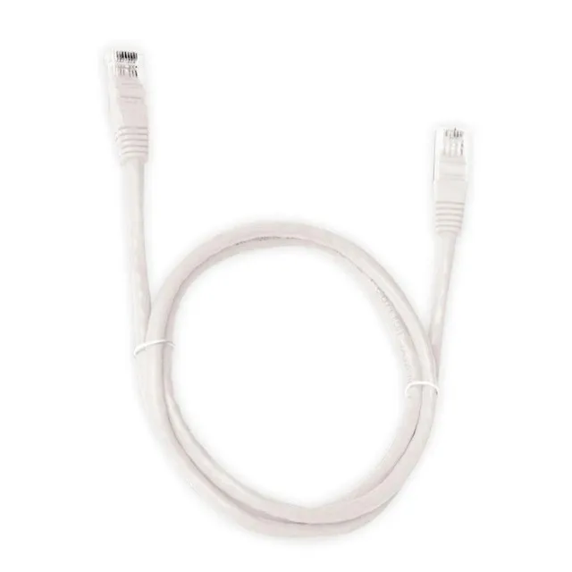 Cabo de Rede Pluscable Cat.6 5M Branco Patch Cord -Pc-Eth6U50Wh -Loja Coimbra Computadores