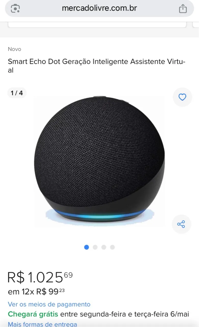 Alexa 4ª Geração - Assistente Virtual