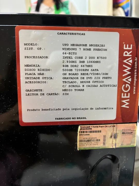 Computador Completo Megaware Intel Core 2 Duo E7500 - Foto 3