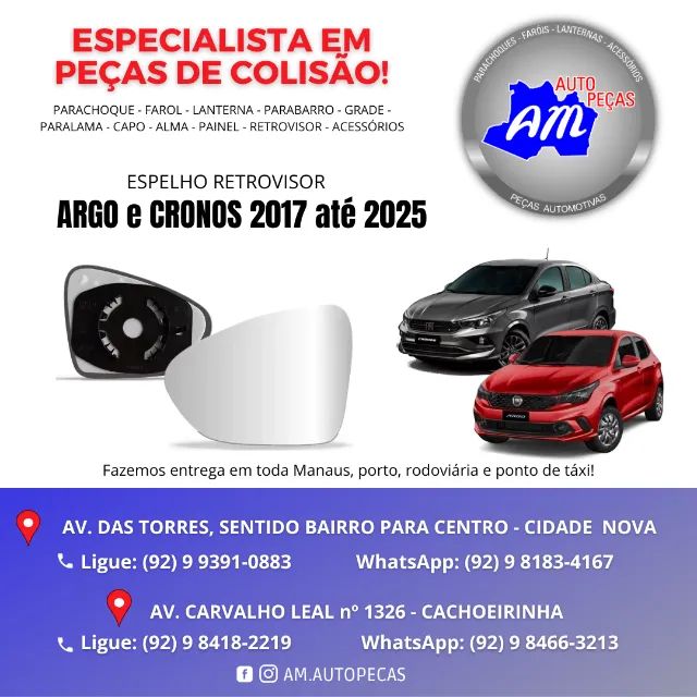 espelho retrovisor argo cronos ORIGINAL