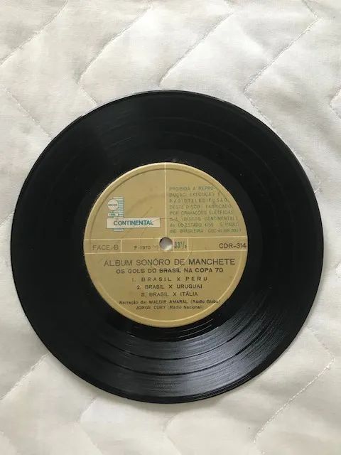 Disco narração finais da Copa de 1970 - Foto 3