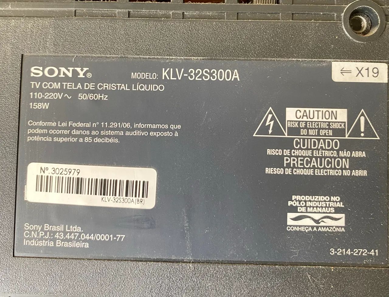 TV LCD 32 polegadas Sony Bravia (possui mancha na película, mas funciona perfeitamente) - Foto 2
