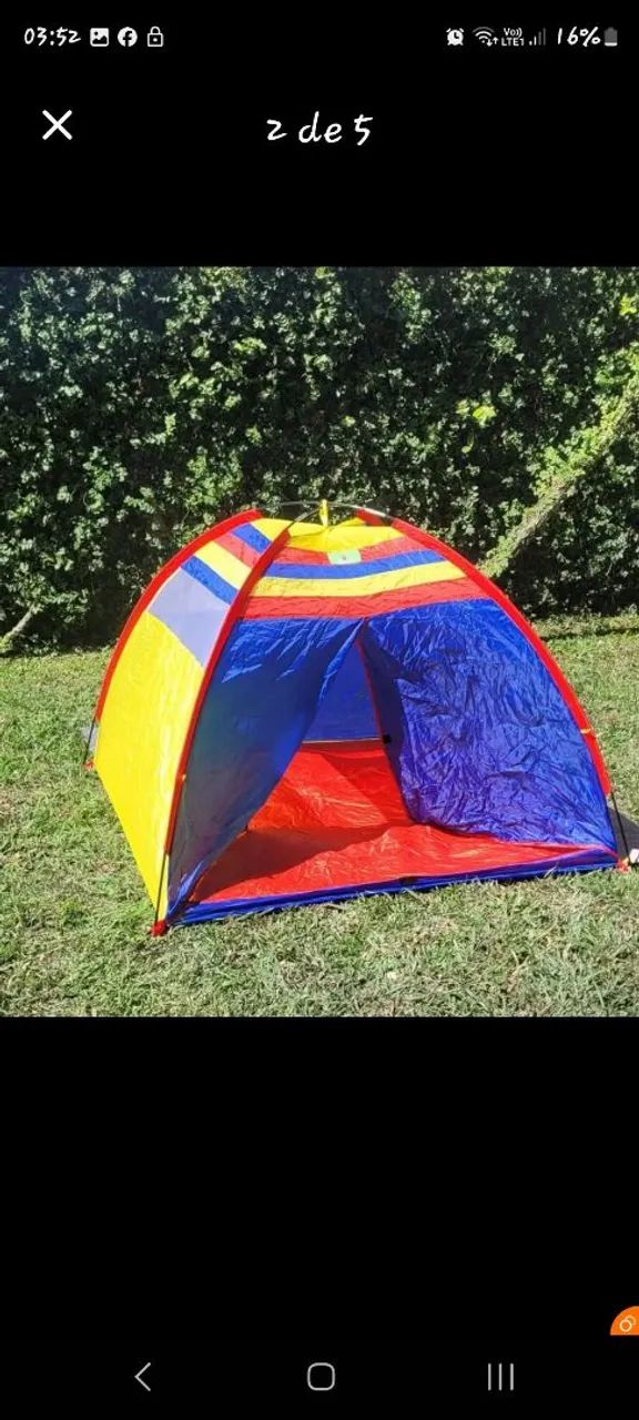 Tenda barraca casinha  infantil  1.40 x 1.40 - Foto 4