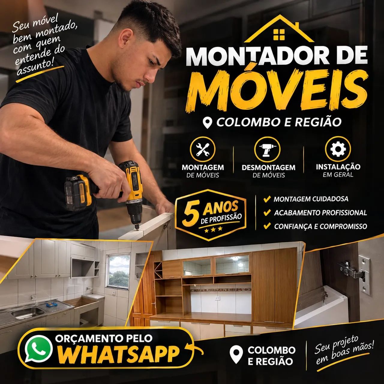 Montagem e Desmontagem de Móveis - Colombo e Região