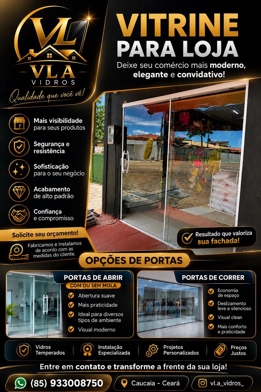 Vitrine para loja 