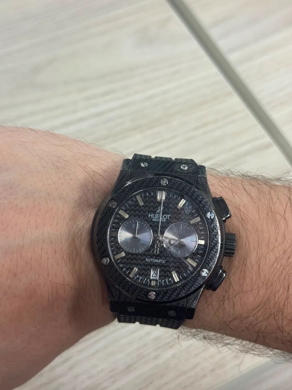 Relógio Hublot Geneve Automatic preto - Foto 4