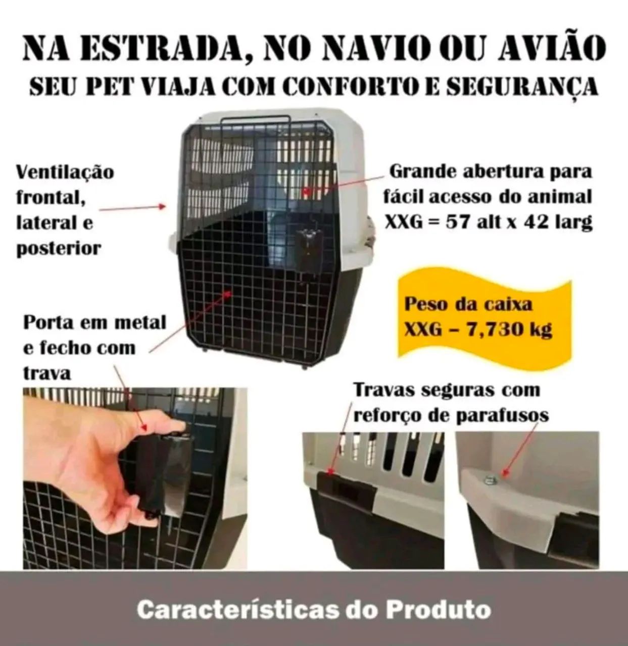 Caixa de transporte para Pet