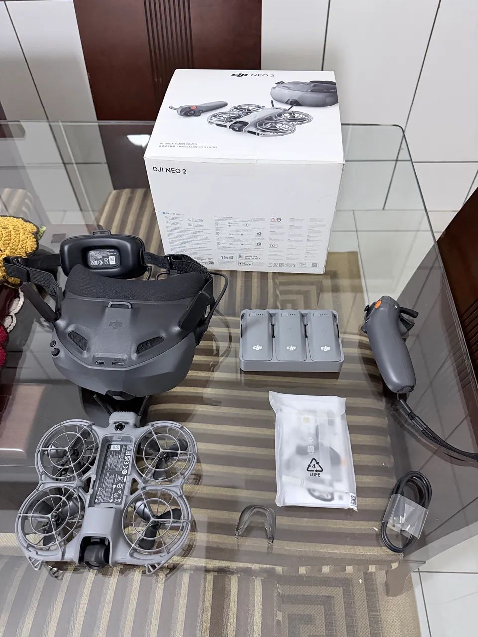 DRONE DJI NEO 2 FPV COMBO - IMPECÁVEL  - Foto 2