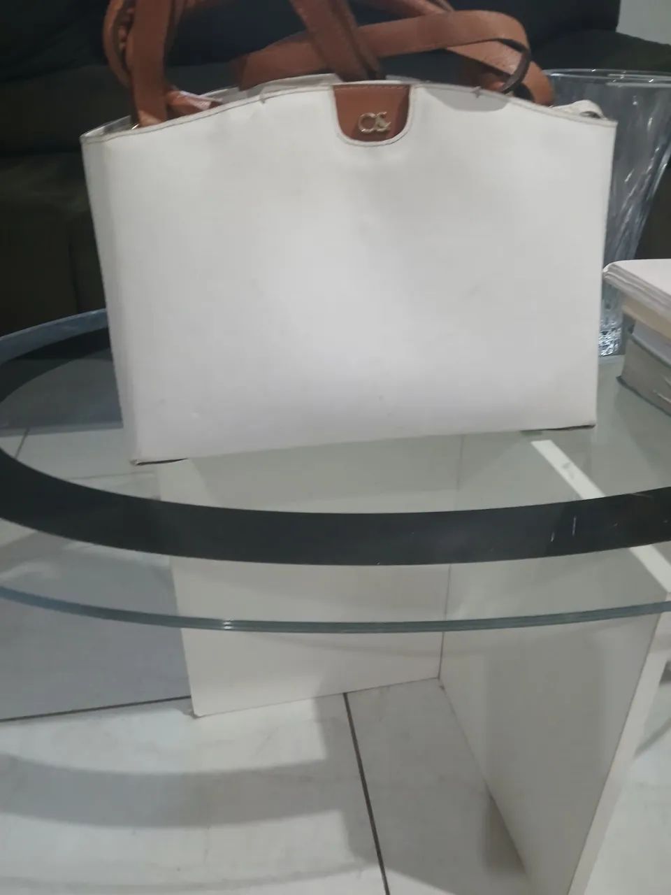 Bolsa feminina branca  - Foto 2