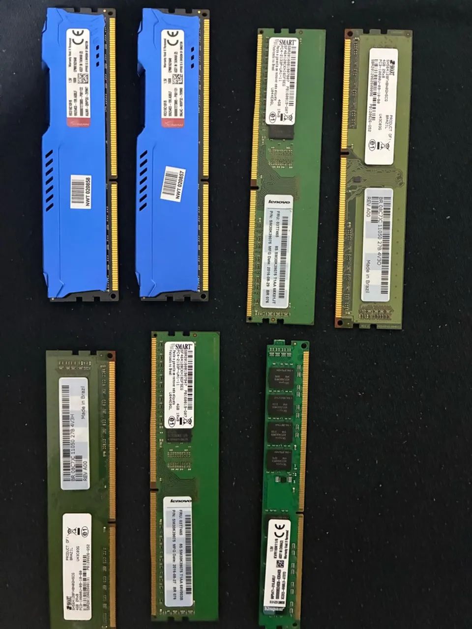 Pack de Memórias DDR3 e DDR4
