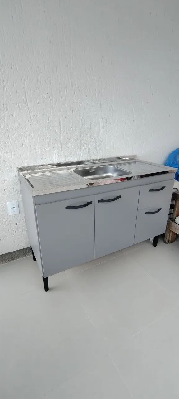 Balcão com pia em inox - Foto 2