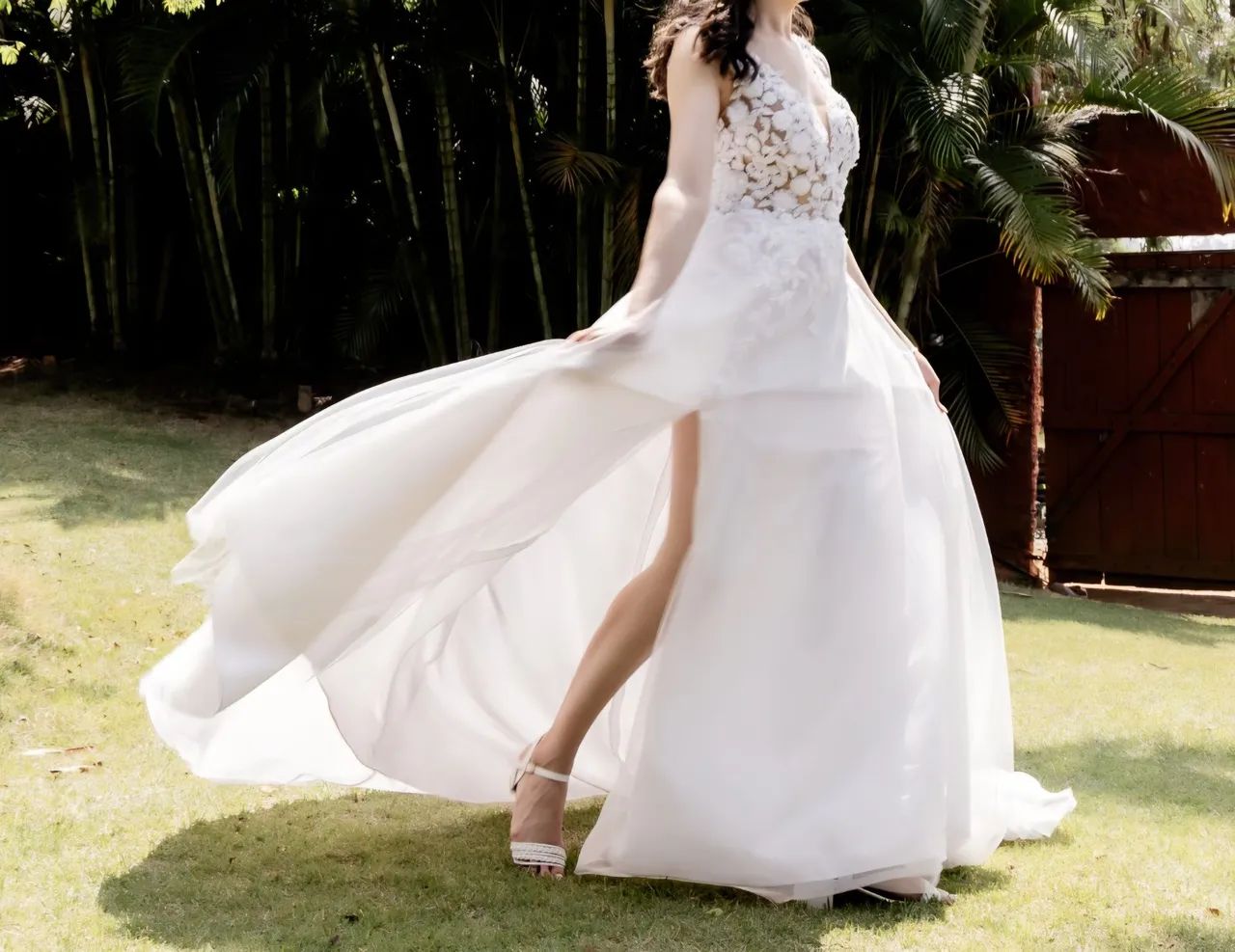 Vestido de noiva tamanho 36/38/40 - Foto 4