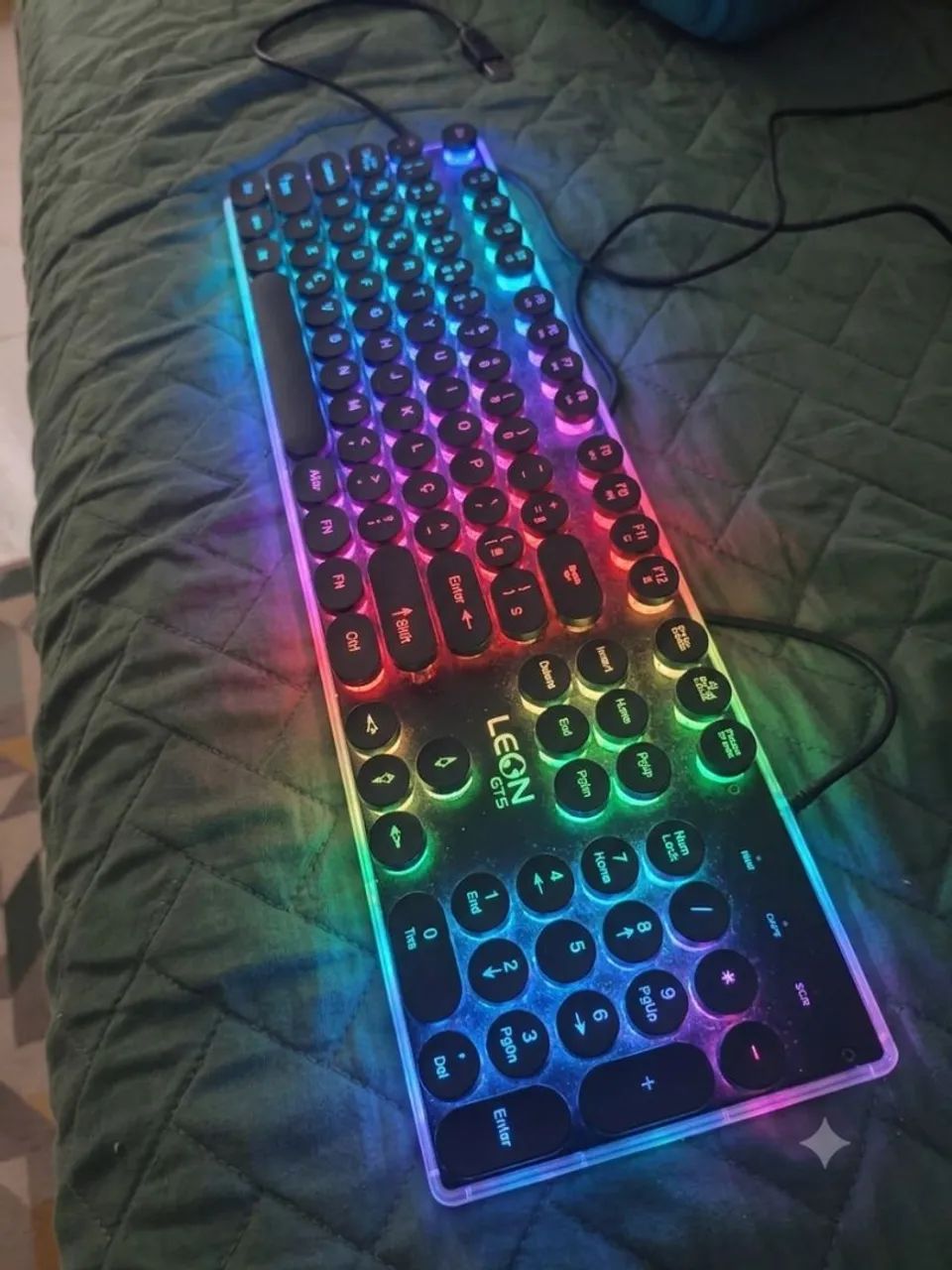 Teclado Leon GTS Retrô led