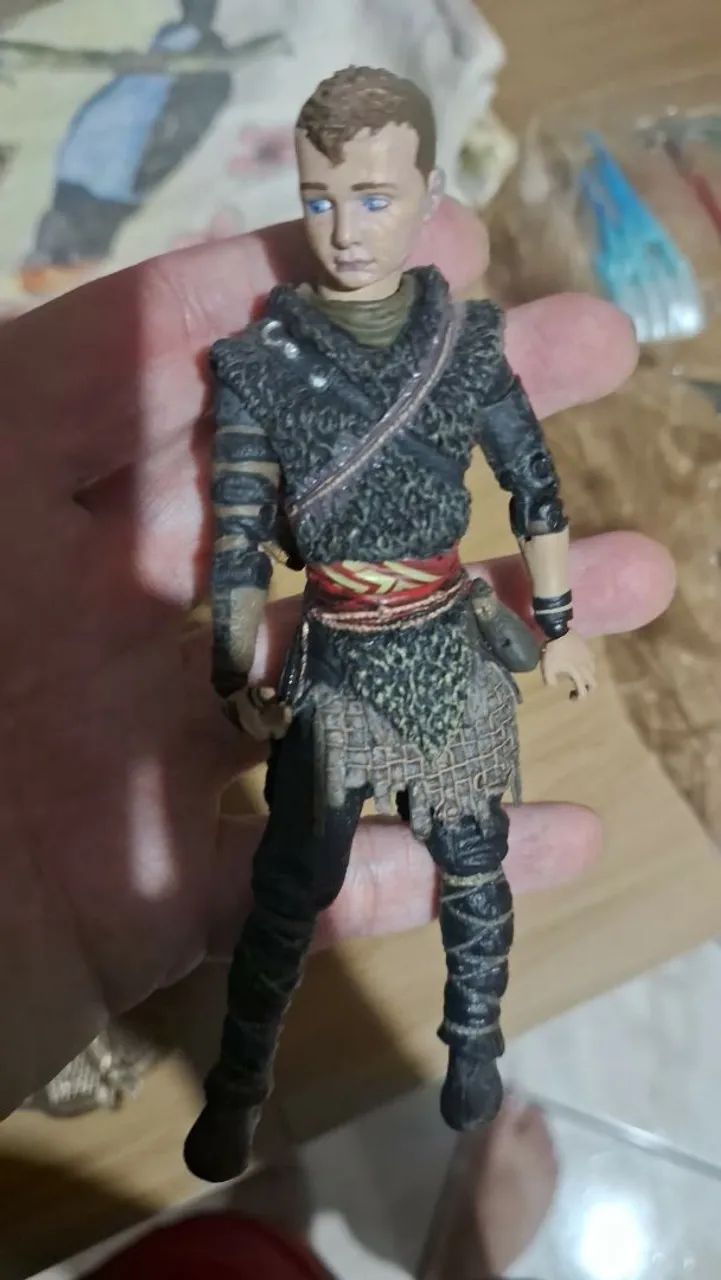 Bonecos kratos e atreus god of war 2018 neca  - Foto 4