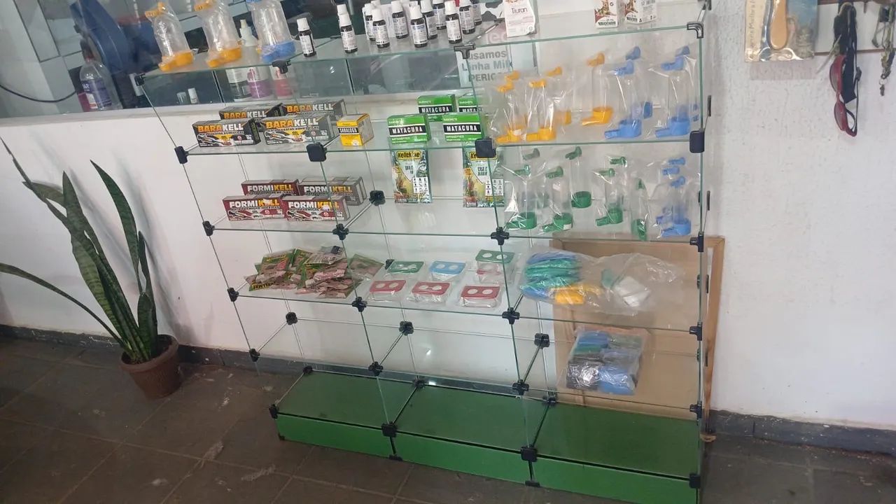 Expositor de vidro