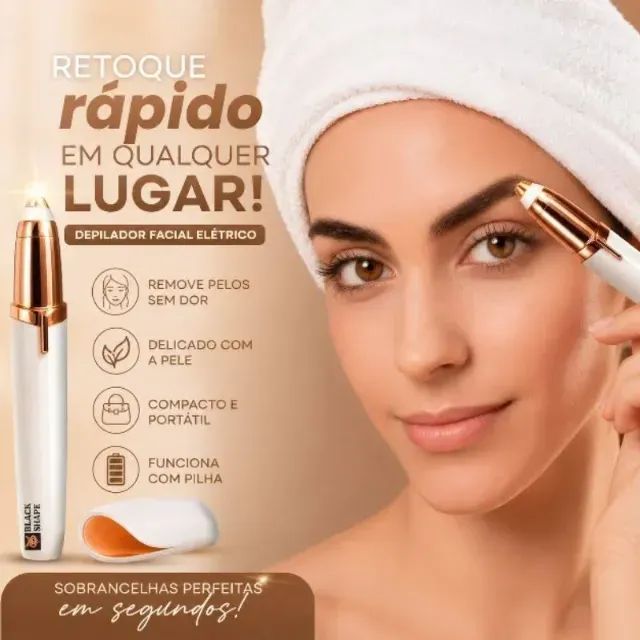 caneta depiladora recarregável elétrico bivolt - Foto 3