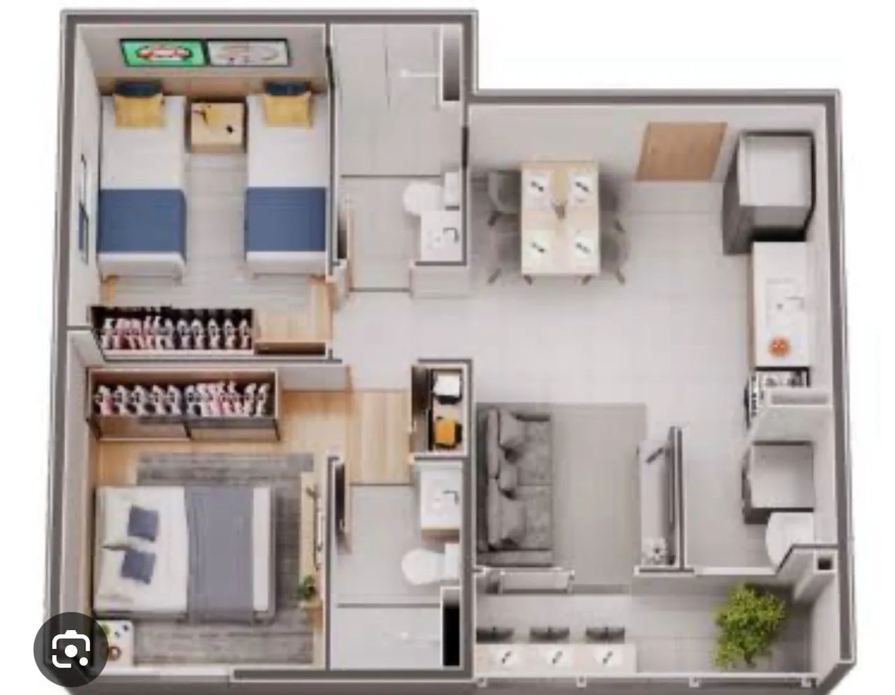 Passo apartamento no olho d?Água  - Foto 4