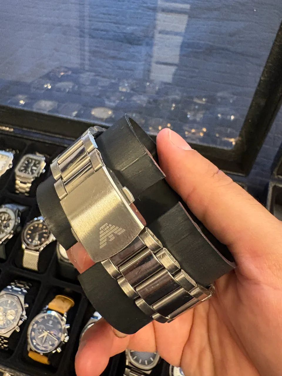 RELOGIO ARMANI EXCHANGE PRATA CROMADO - Foto 4