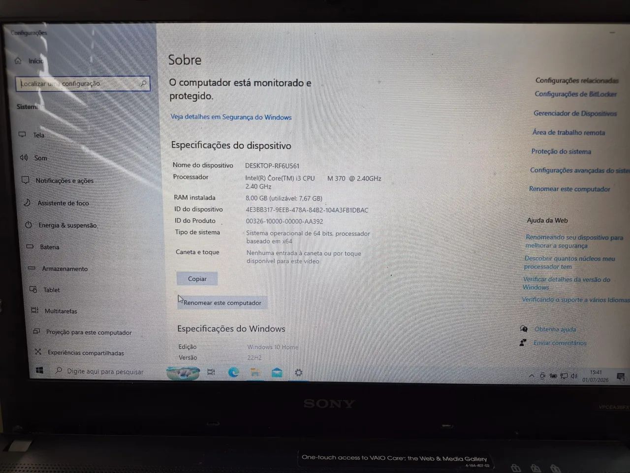 Notebook Sony - Foto 5