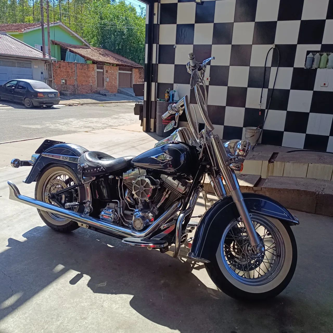 Moto clássica - Harley Davidson Heriteige  - Foto 4