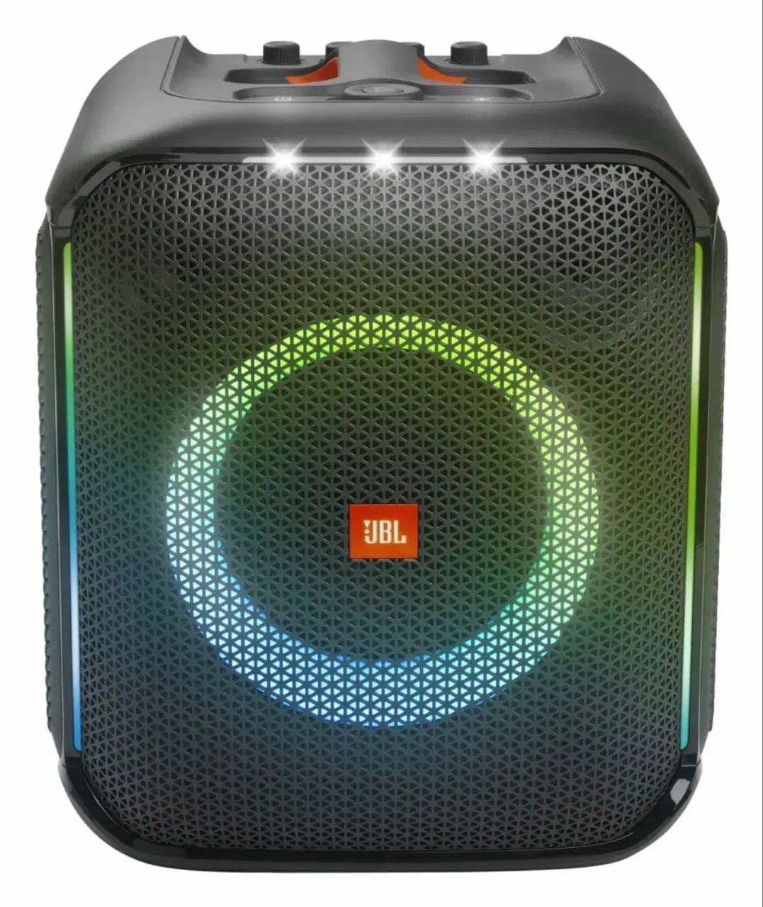 Caixa De Som Bluetooth Partybox  Com 2 Mic - Jbl Cor Preto - Foto 3