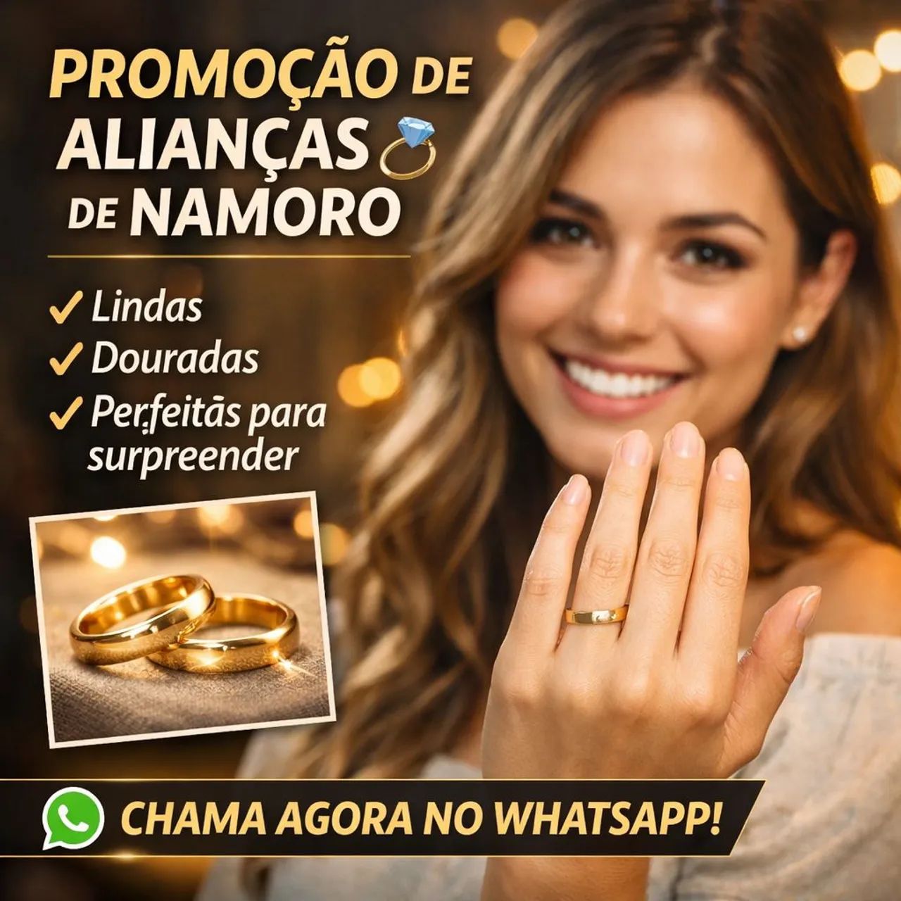 Alianças de namoro noivado e casamento 