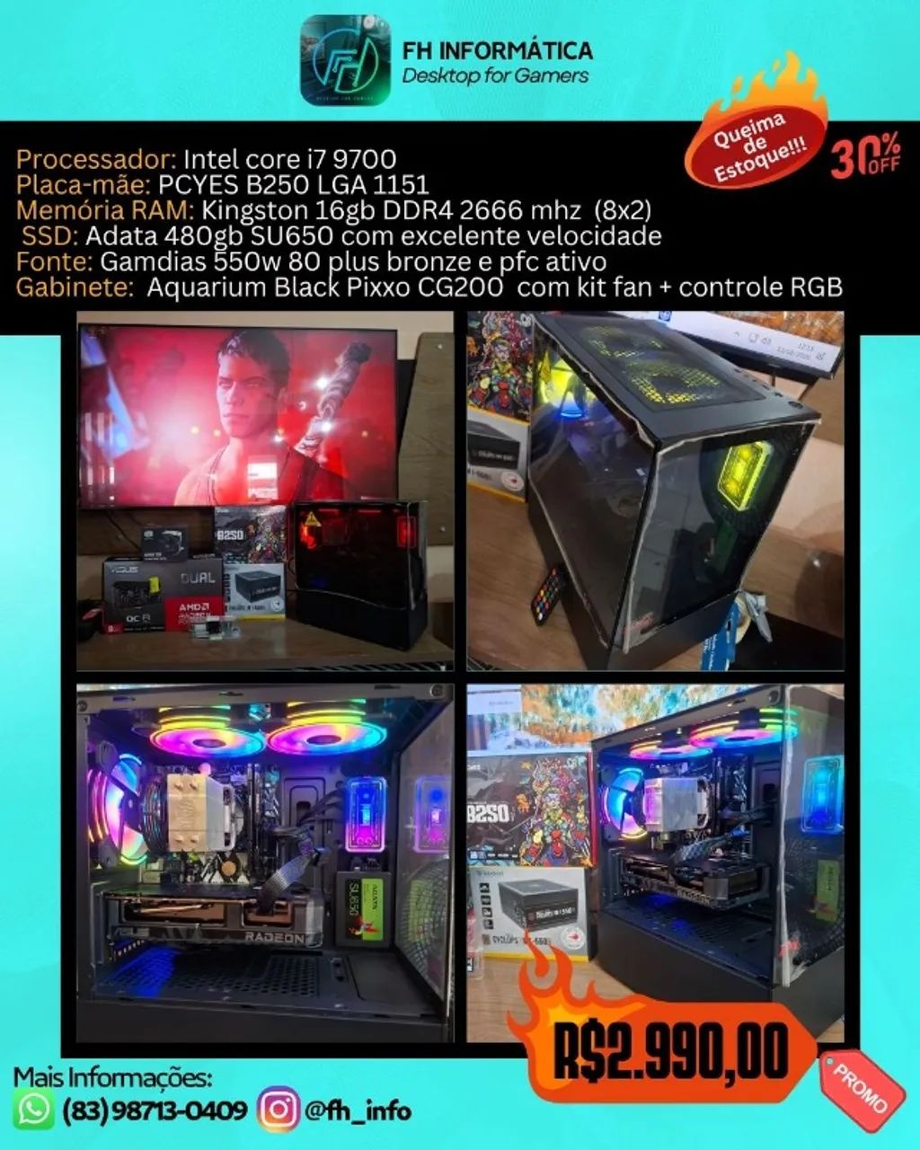 PC Gamer Core i7 novo e pronto pro GTA 6 - Foto 2