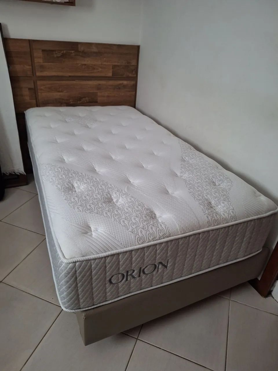 Cama Box Solteirão Ortobom Orion (Colchão + Base + Protetor) - Pouco Uso - Foto 2