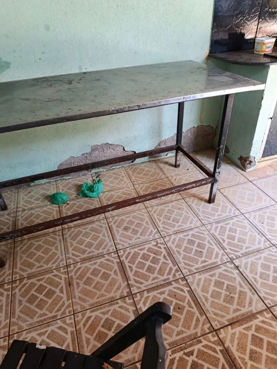 Mesa retangular de restaurante ideal para manipulação de alimentos - Foto 3