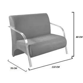 Conjunto Sofá Josy 2 Lugares (Dividimos Em Até 10x Sem Juros) - Foto 2