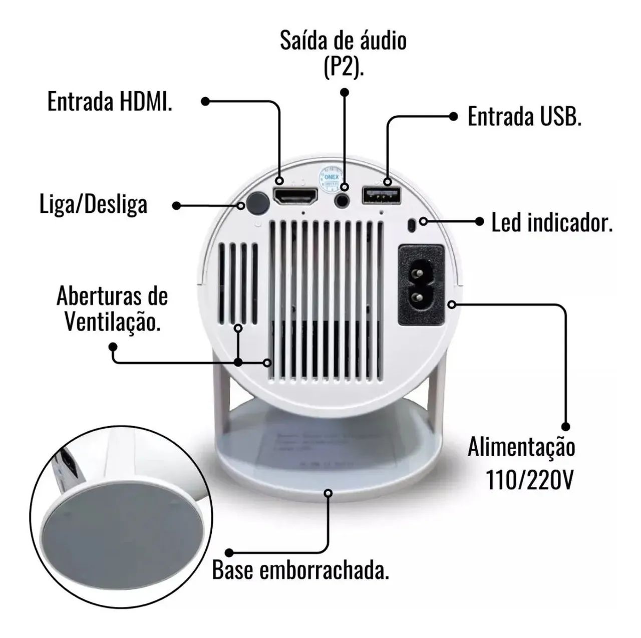 Projetor Portátil HY320 - Foto 3