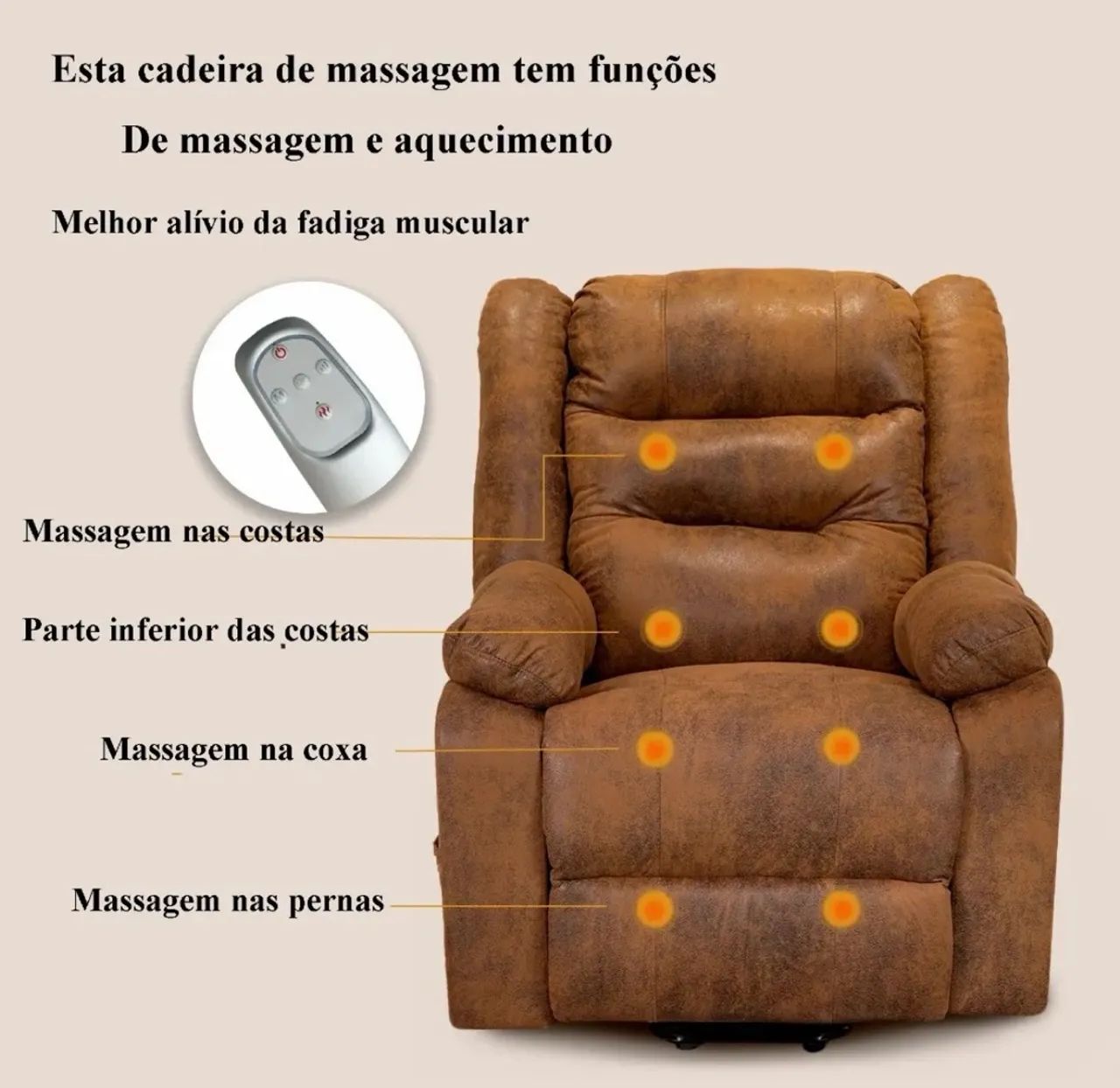 Cadeira reclinável massageadora  automática  - Foto 3