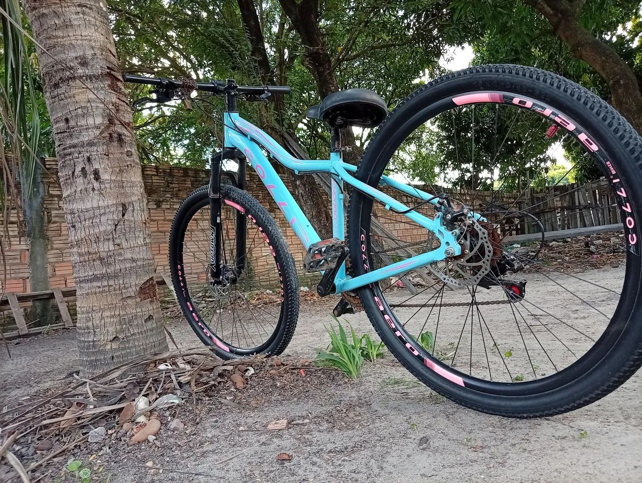 Vende se essa bicicleta aro 29 azul neném  - Foto 2