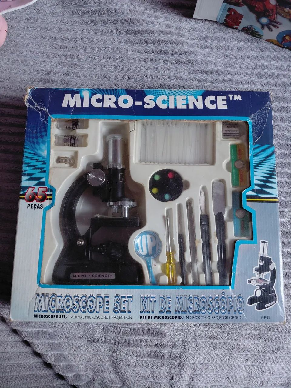 Microscópio Micro Science anos 80 - Foto 2