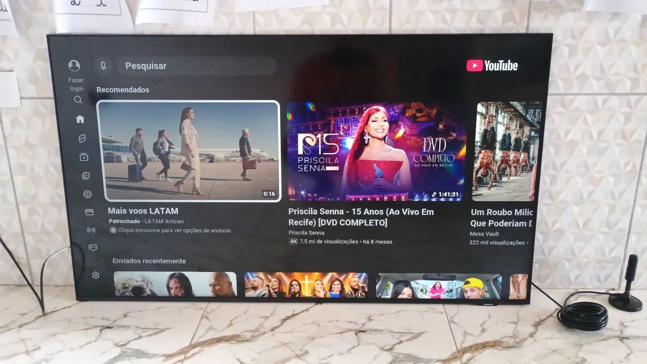 Tv fininha Samsung 50 polegadas smart 4k Alexa comando de voz Bluetooth Xbox jogos  - Foto 3