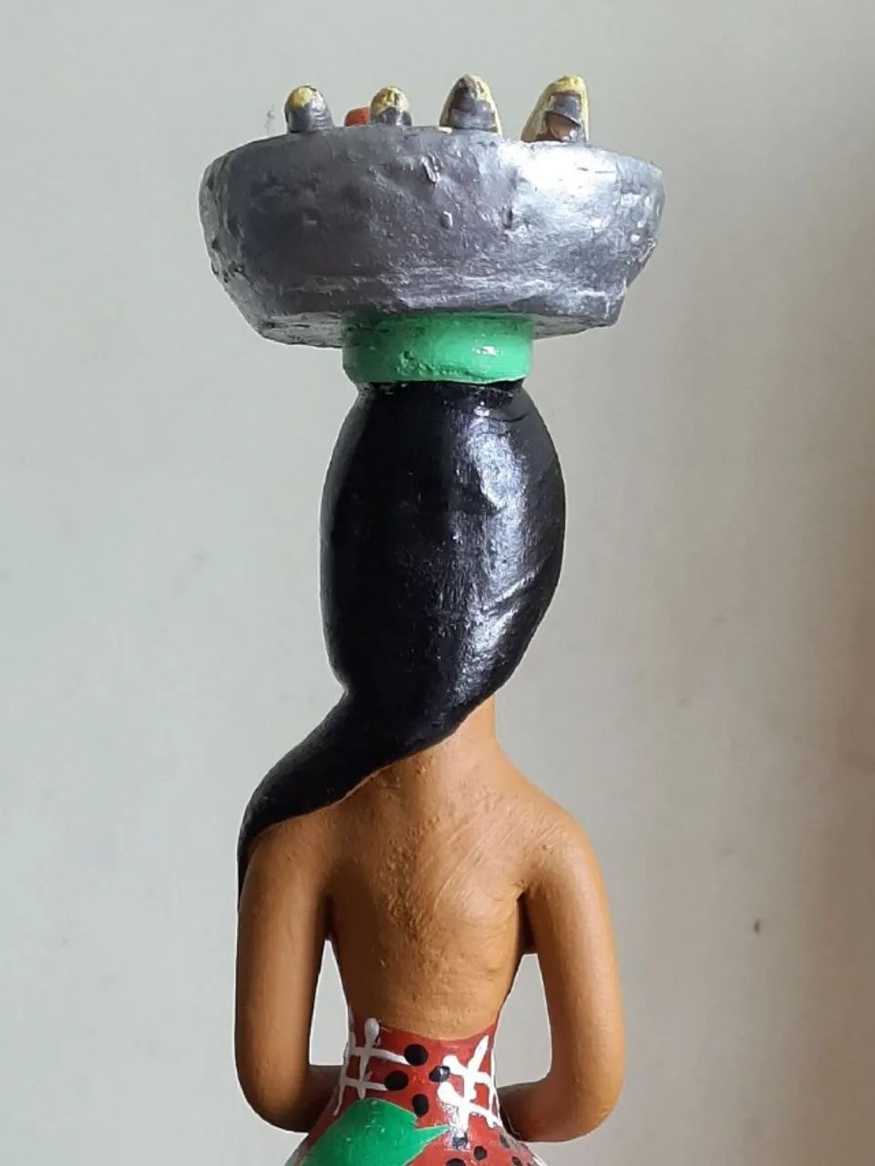 Enfeite de boneca de barro, origem. (Recife) - Foto 2