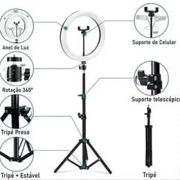 RingLight Iluminador 10/12 Polegadas Portáti LumináriaDeLed Luz de preenchimento Gravar Ví