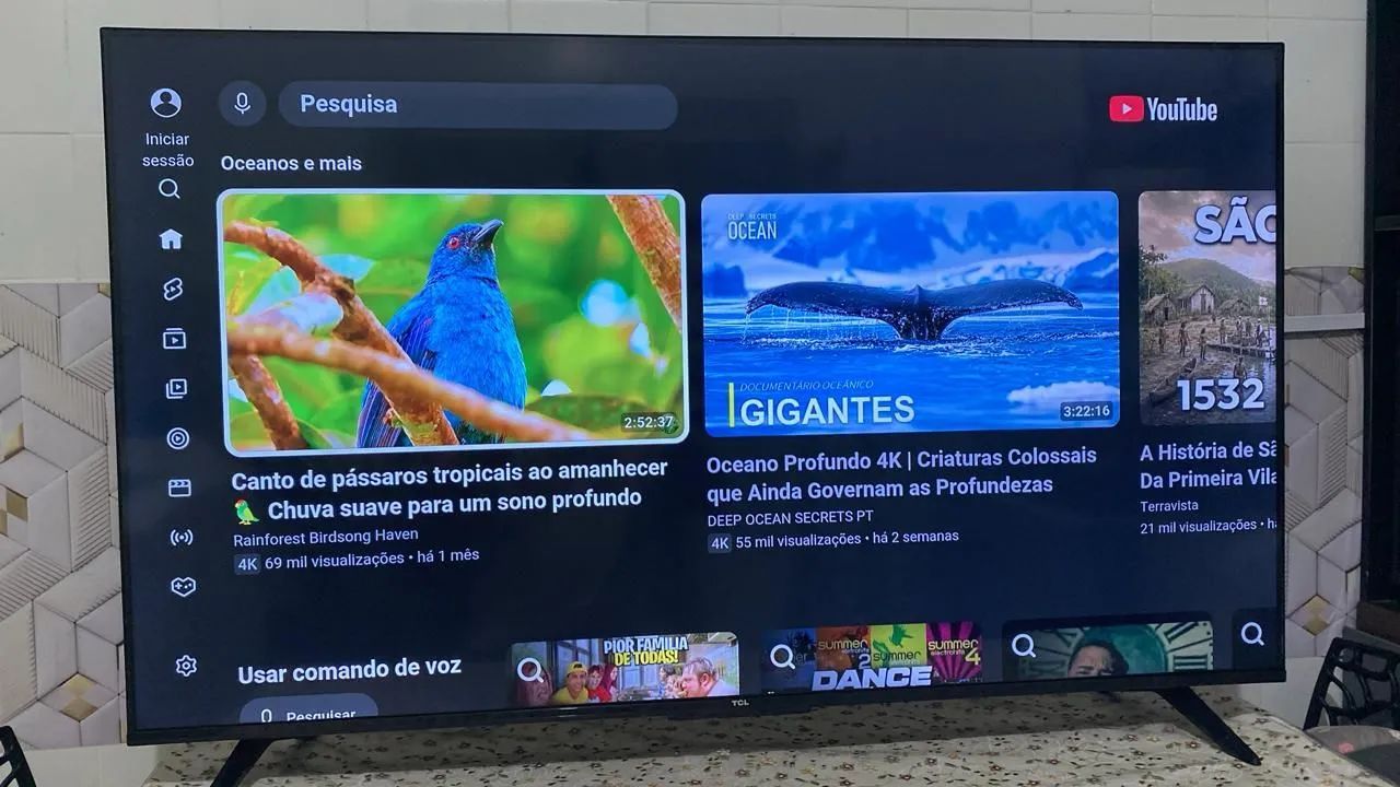 Tv smart tcl 4k 50 polegadas imagem linda  - Foto 5