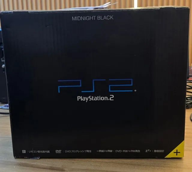 Console PS2 Fat Midnight Black Completo