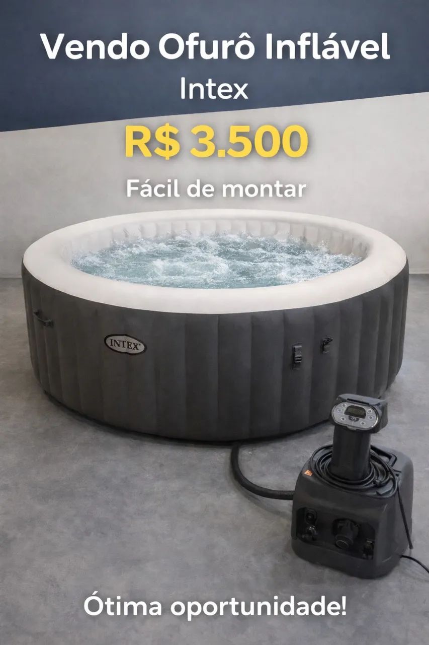 Ofurô Inflável Intex - Completo e Fácil de Montar