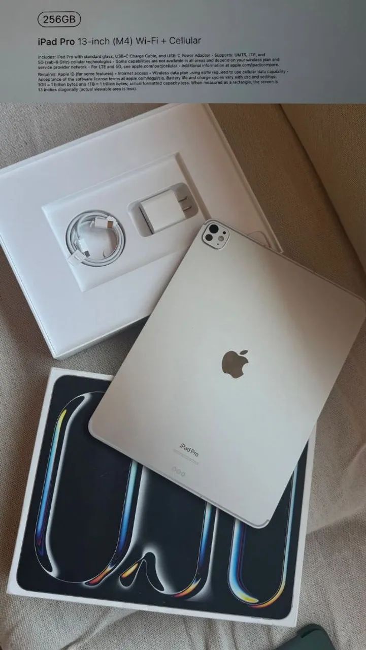 iPad Pro 13インチ m4 Wi-Fi 256gb シルバー Apple iPad Pro 2024 13'' M4 256GB Wi-Fi Silver – Potência e